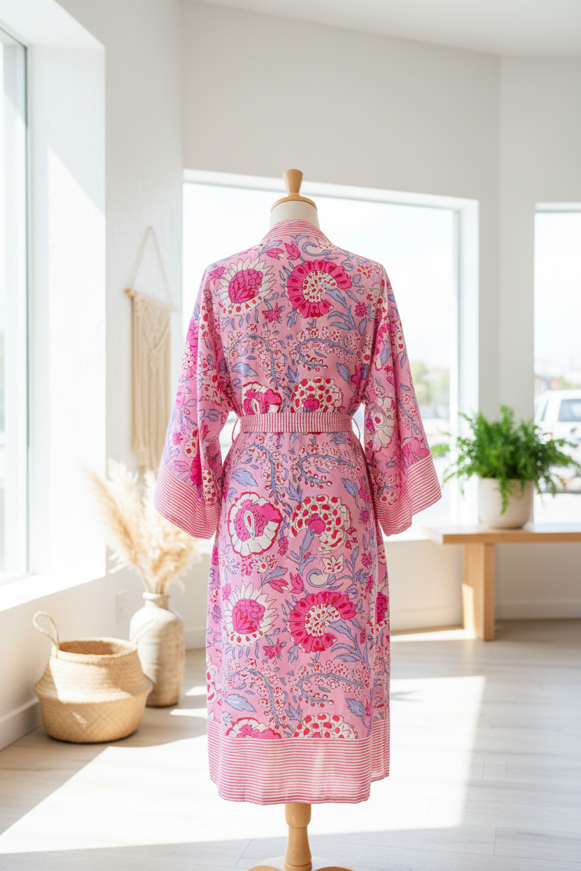 NILA Block Print Robe