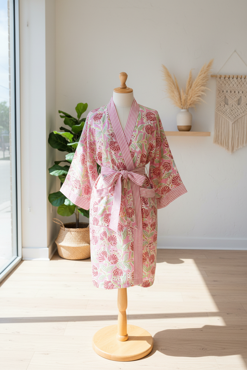NILA Block Print Robe