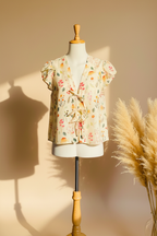 Blusa Andrea - maniquí editorial profesional frontal