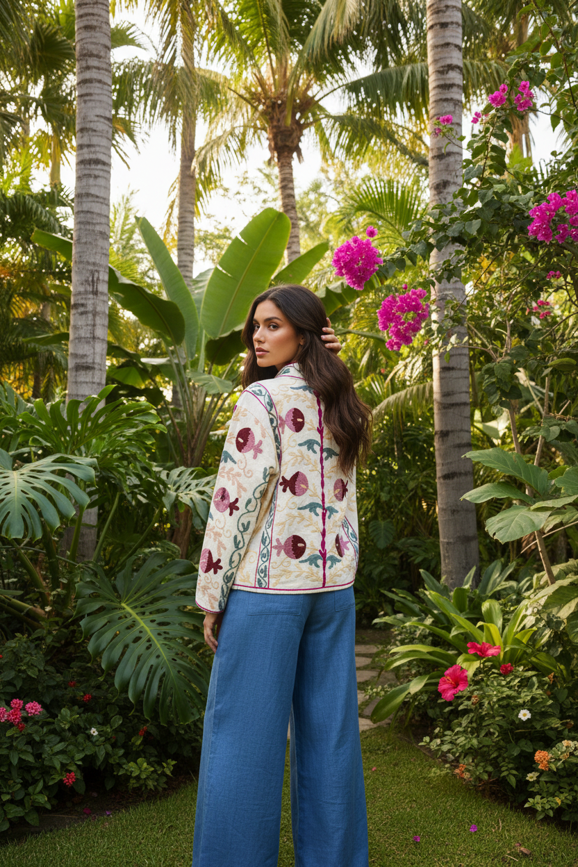 Espalda - jardín tropical